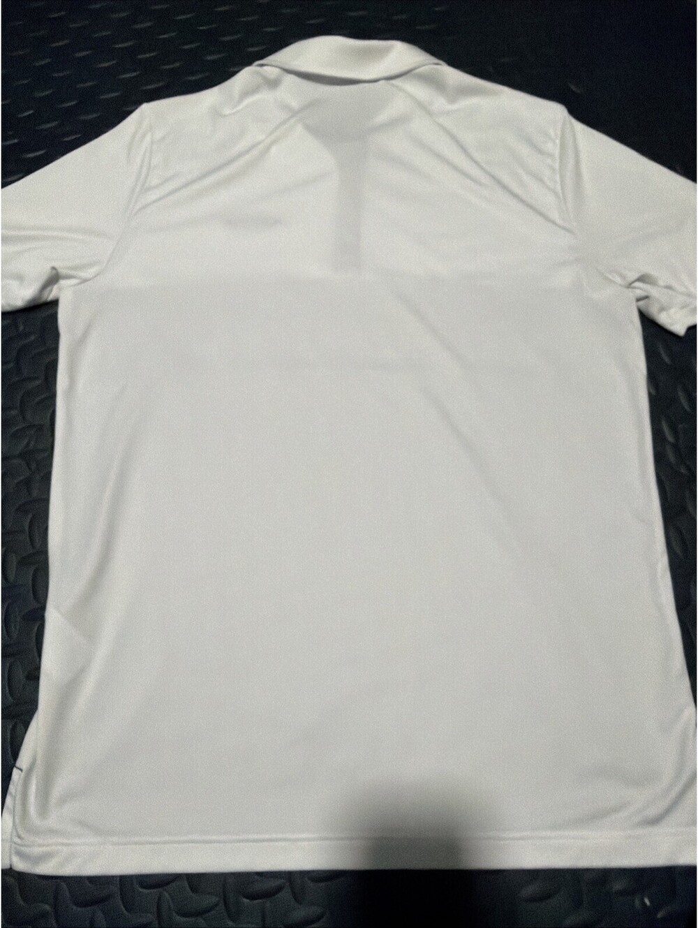 Adidas Golf Polo Shirt Mens Large White Gray Pierce Logo Performance - Picture 7 of 9